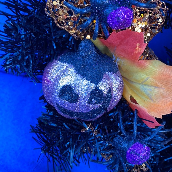 Custom By MeHalloween Wreath Orange Wrap Owl TwoPumpkins SixSpiders AutumnLeaves - Picture 5 of 9